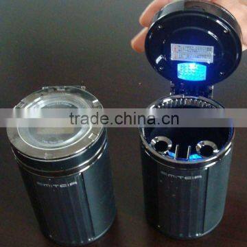 PORTABLE CAR ASHTRAY W/LED LIGHT
