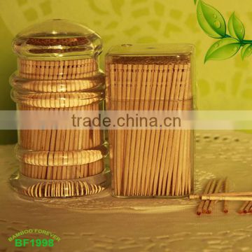 Nature Useful transparent jar Wooden toothpicks