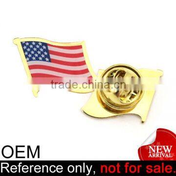 cheap USA custom printing mini metal country country flag metal badges