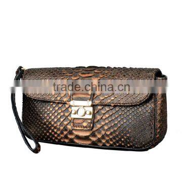 new fashion python snake skin women's clutch bag real leather clutch bag 2015