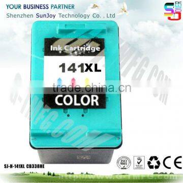 Wholesale Printer Ink Cartridge Compatible CB338HE 141XL for Photosmart C4283 All-in-One Printer(CC210C)Photosmart C4483