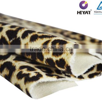 Animal Skin Design Cotton Leopard Print Velvet Fabric