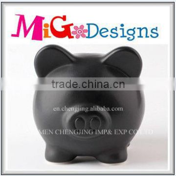 China Supplier Black Animal Saving Coin Bank For Gift