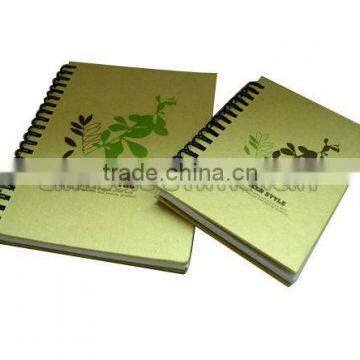 Environmental Spiral notepad,recycled paper notepad