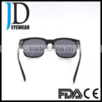 High Quality Acetate Square Frame Black Sun Glasses for Man