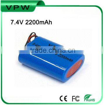 Rechargeable Battery pack 2200mah li ion lithium battery