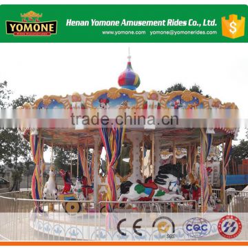 Typical widely used amusement rides park products merry go round for sale