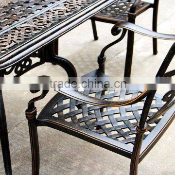 2016 Hot Selling New Design Cast Aluminum 4 Seats Square Garden Set photo-5