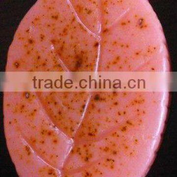natural herbal soap,leaf shape soap
