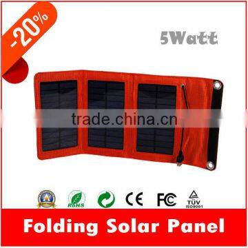 5W portable Solar Charger bag for mobile phone