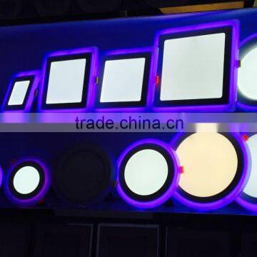 LED LIGHT 2016 hot sale! LED CEILING LIGHT Double Colors LED Panel Light
