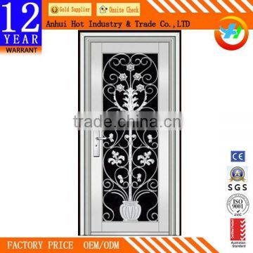 Elegant Beautiful Modern Exterior Stanless Steel Door Factory Direct Steel Entry Door Wholesale Price