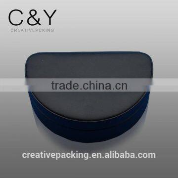 Moon shaped leather jewelry gift box made in Dongguan China