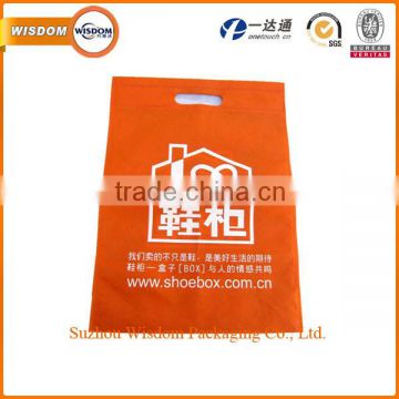 printed ultrasonic sealing non-woven bag with die cut handle