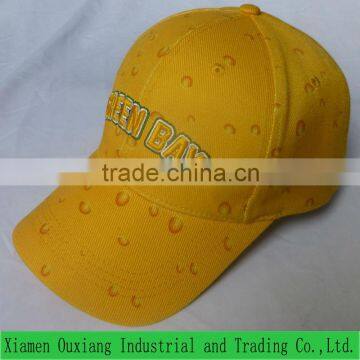 2014 new style custom 3D embroidery printing cheese Baseball caps leisure hats