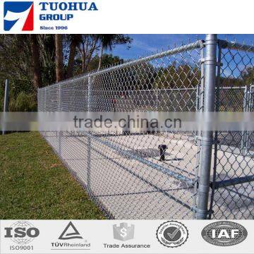 4x4cm mesh portable chain link fence panel for school playground