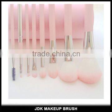 Pink 10pcs Makeup Brush Set Private Label Custom Logo Makeup Brushes photo-4