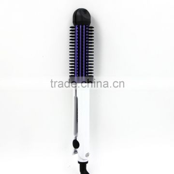 Hot sell 4 in 1 professional hair straightener brush&hair curler&brush&massage tool