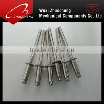 open end large flange type hollow rivets