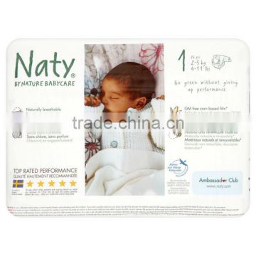 Nature Babycare Size 1 Newborn Nappies 2-5kg 26 per pack