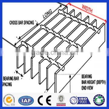 professional galvanized serrated steel bar grating for factory