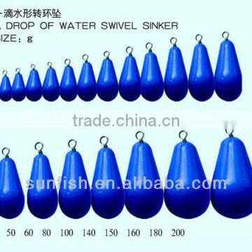 lead sinker fishing sinker with PVC coat