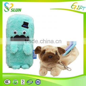 Soft Animal Cow Pencil Case Bags Round Shape Plush Cow Pencil Case photo-5