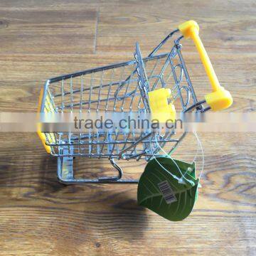 Hot Sell Shopping Cart Toy Mini Supermarket Handcart Mini Storge Basket photo-3