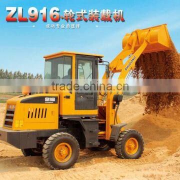 ZL916 mini wheel loader, 1-2 ton loader