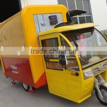 Gas fuel fast Food car /mini car freezer freezer / electric fast food Vans/food selling truck