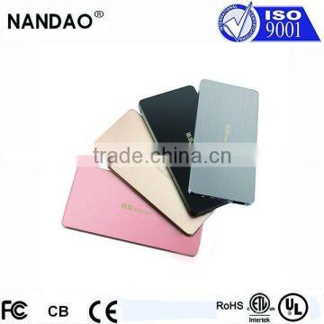 HQ Hot Sell Capacity 8000 Super Thin Power Bank For Phone NANDAO