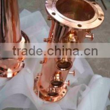 Copper distillation column distiller reflux column beer brewing equipment