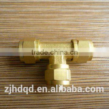 High Quality Tee Three Ways Hose Quick Cross And Compression *6 *8 *10 photo-5