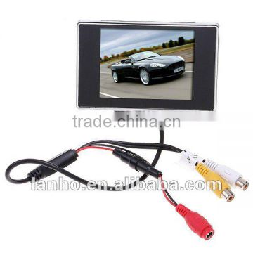 NEW 3.5" TFT LCD Color Screen Car Rearview Monitor DVD VCR