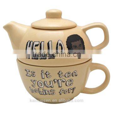 Teapot and Mug Set With Free Key Ring