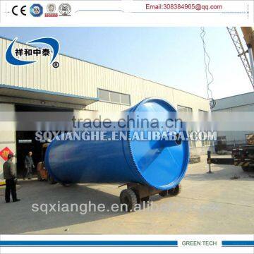 Negative pressure crude oil and tire oil distillation plant