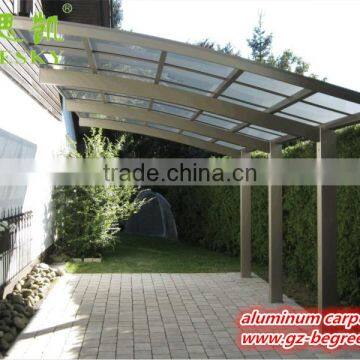 White Metal Frame Aluminum Carport Prices With Polycarbonate Sheet,car Wash Canopy for Sale,retractable Carport photo-2