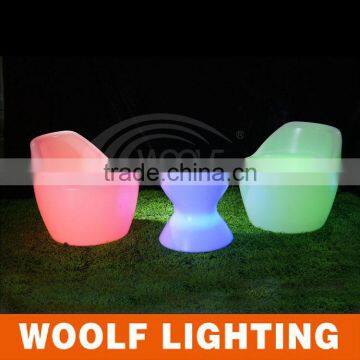 Amazing Cute Garden Decorative Colourful Lighting Up LED Chair LED Garden Furniture