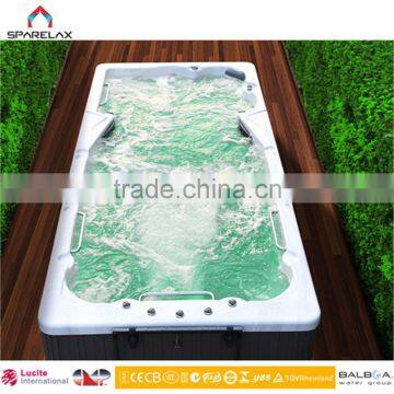 New Design Balboa 2 Zone Swim Pool Spa 7.5m Balboa Outdoor Endless Pool Spa for 10Persons photo-3