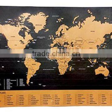 Travel Inspired Scratch Wanderlust Poster Map With 229 Travel Stickers AMA-10 photo-2