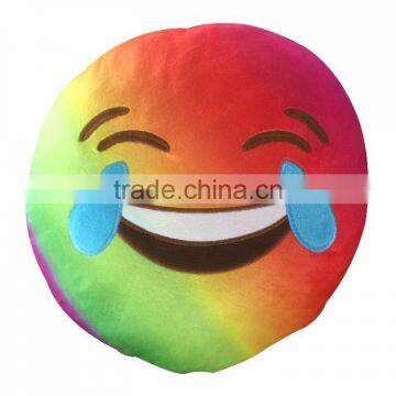 Newest Plush Rainbow Emboridered Cotton Poop Emoji Pillow photo-2