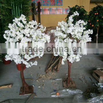 SJ220001 Shengjie Mini White Cherry Bossom Artificial White Cherry Trees for Table Decorate photo-2