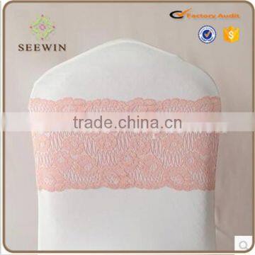 Beautiful Lace Chair Band Fancy Sash Chiar Cover Wedding photo-2