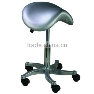 Potable movable Ottoman stool chair saddle chair with wheels used salon furniture F-9010E