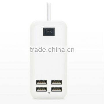 4 Usb Charger Desktop Socket 5V 30w USB CHARGER With AC Cablle Usa Cable uk Cable eu Cable Aus Cable photo-2