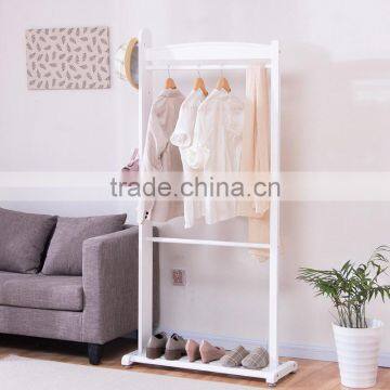 Portable Wooden Clothes Hanger Simple Wooden Coat Rack photo-6