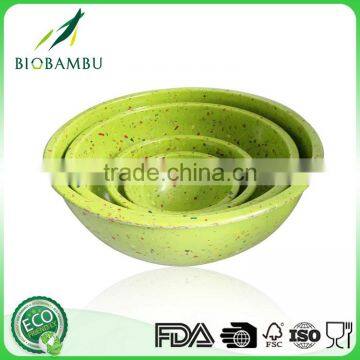 Bright colored FDA certificated new products 2016 Bamboo Fiber Bowl Set