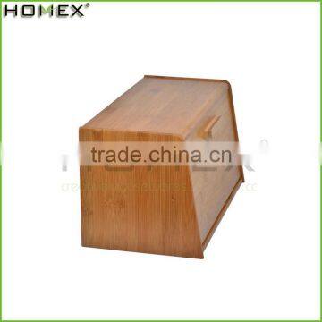 Durable Bamboo Matt Bread Box/Corner Bamboo Bread box/Homex_Factory