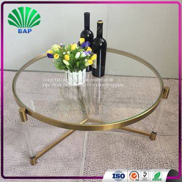 Luxury Modern Furniture Coffee Table Acrylic Tea Table Modern Glass Coffee Table photo-3