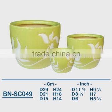 Vietnamese Ceramic Indoor Pot/ Indoor Planter BN-SC049